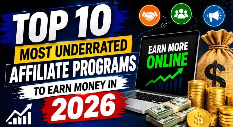 Top 10 Most Underrated Affiliate Programs to Earn Money in 2026