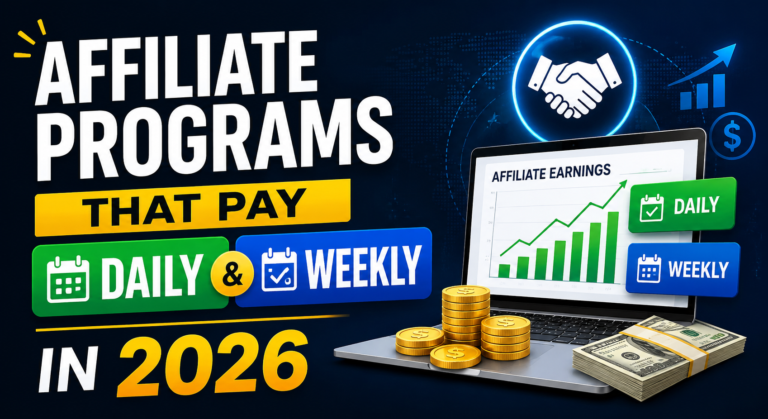 Affiliate Programs That Pay Daily and Weekly in 2026