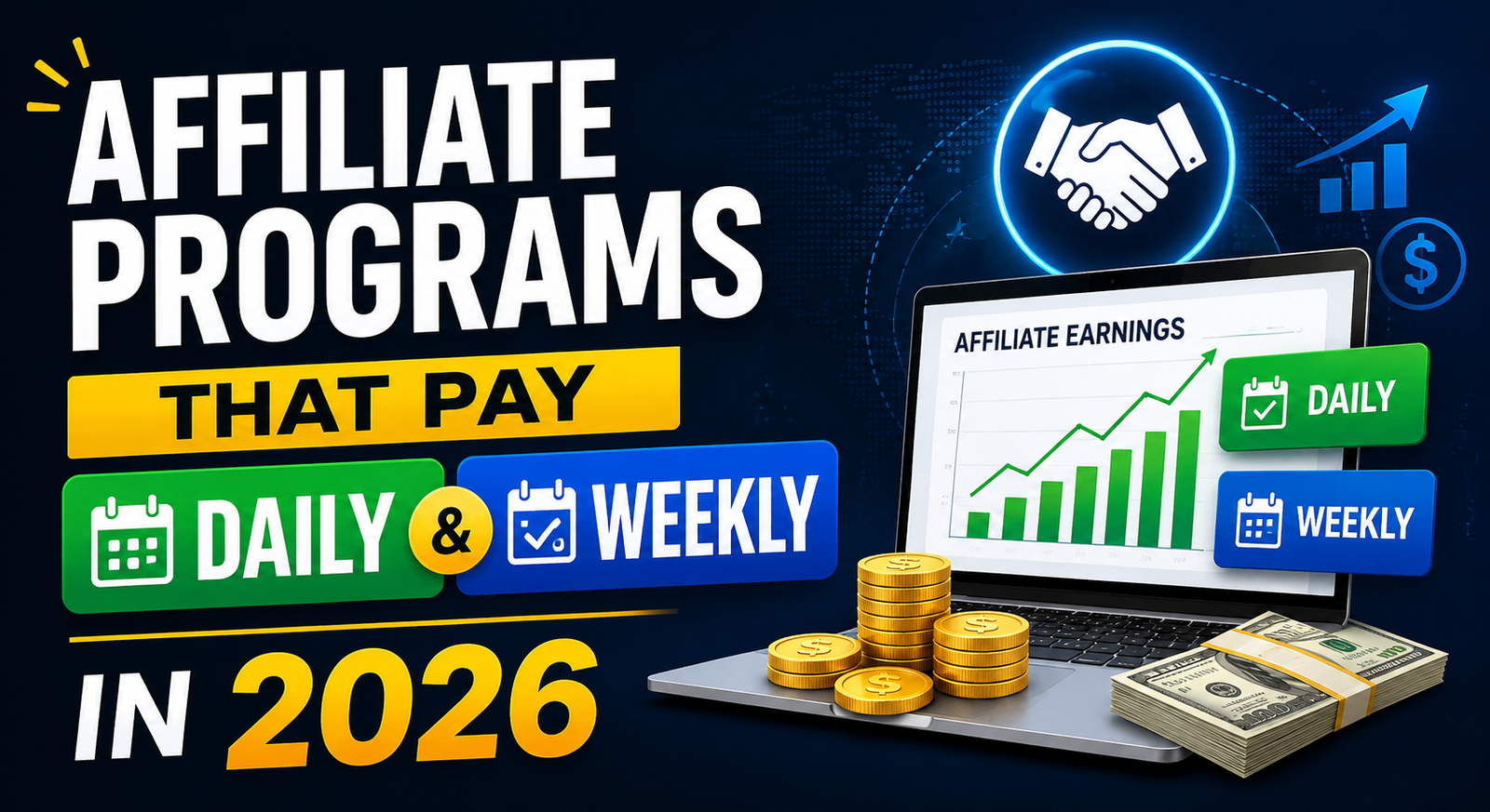 Affiliate Programs That Pay Daily and Weekly in 2026