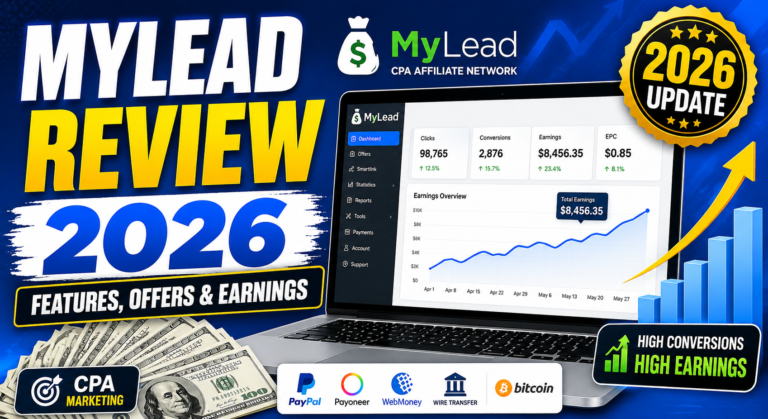 MyLead Review 2026: Complete Guide to Features, Offers, Payments, and Affiliate Earnings