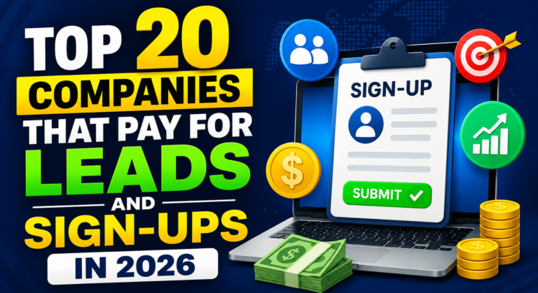 Top 20 Companies That Pay for Leads and Sign-Ups in 2026